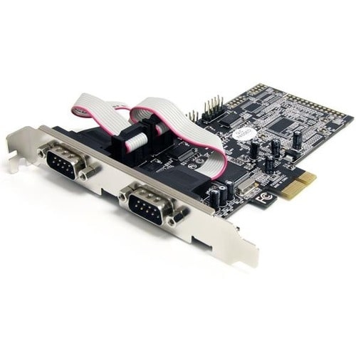 Tarjeta adaptadora serie PCIe de 4 puertos StarTech.com con 16550 - Agregar 4 RS