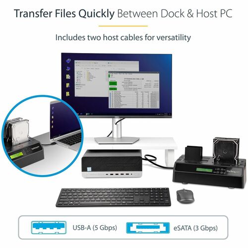 DUPLICADOR DE DISCO DURO DE 4 BAHÍAS ESATA USB 3.0 A SATA