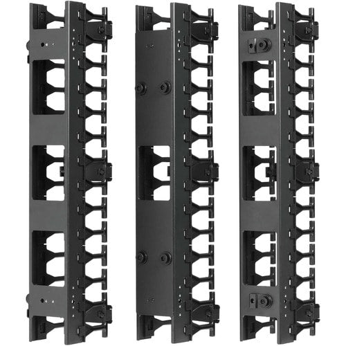 Organizador de cables vertical SmartRack SRCABLEVRT3 de Tripp Lite by Eaton - Organizador de cables - Negro