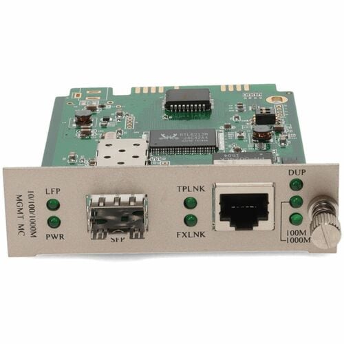 AddOn 1000Base-TX with Open SFP Slot Media Converter Card