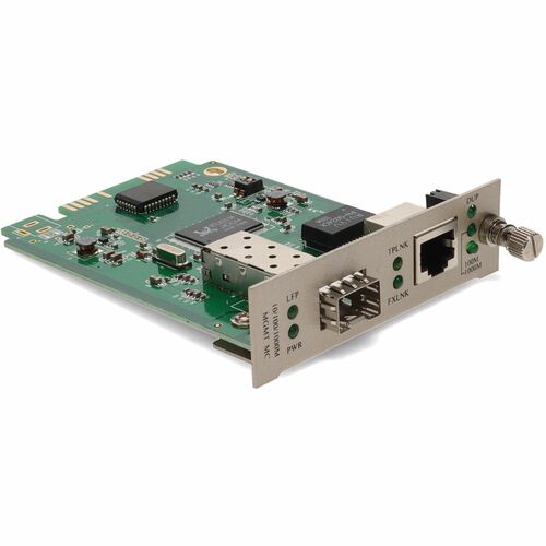 AddOn 1000Base-TX with Open SFP Slot Media Converter Card