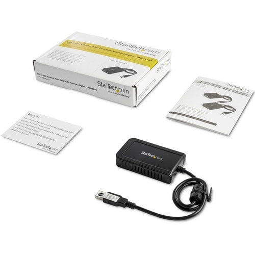 Adaptateur USB 2.0 vers VGA StarTech.com, convertisseur d'écran USB vers VGA pour Windows, 1