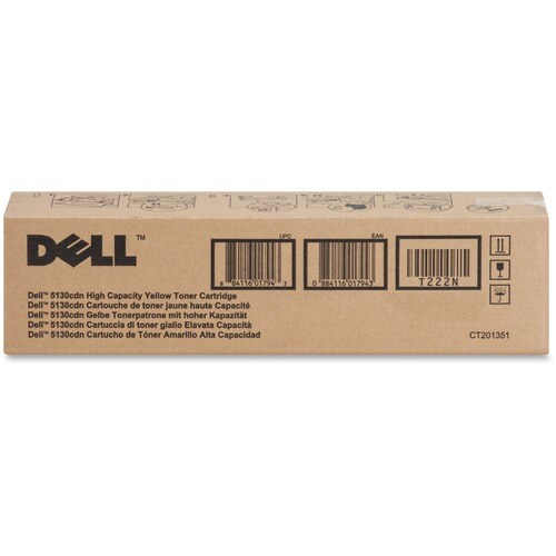 5130CDN YELLOW TONER 12000 PG HIGH YIELD PART T222N SKU 3305852
