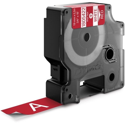 Dymo Colored 3/4" Vinyl Label Tape - 3/4" (19 mm) Width - Pe
