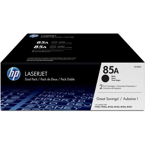 CARTUCHO DE TÓNER DE PAQUETE DOBLE 85A PARA LASERJET M1217NFW/P1102W/M1212 M