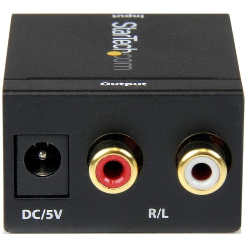 Convertidor de audio digital coaxial SPDIF o óptico Toslink a RCA estéreo de StarTech.com