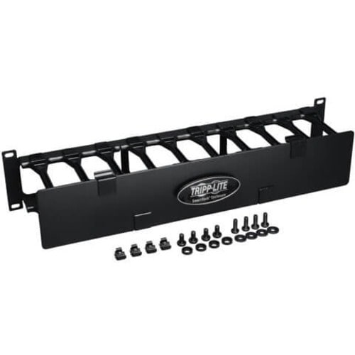 GESTIONNAIRE DE CÂBLES HORIZONTAL POUR BOÎTIER DE RACK EN ACIER AVEC CONDUIT DE DOIGTS 2URM