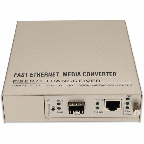 AddOn 1000Base-TX To Open SFP Port Managed Media Converter