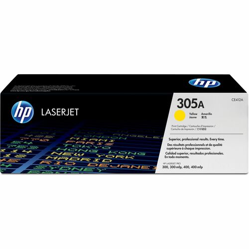 CARTOUCHE DE TONER JAUNE 305A CAPACITÉ STD POUR CLR LASERJET