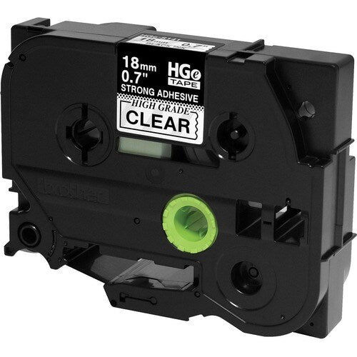 Paquet de 5, noir sur transparent, 0,7 po supplémentaire, 26,2 pi