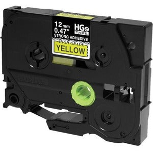 Ruban adhésif extra-fort noir sur jaune Brother HGES6315PK - 15/32"