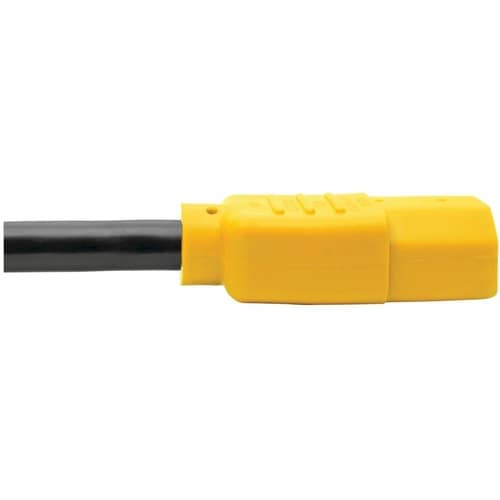Cable de extensión de alimentación de 1.8 m (6 pies) de Tripp Lite, C14 a C13, resistente, amarillo