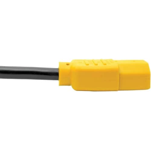 Tripp Lite 4ft Computer Power Cord Extension Cable C14 to C13 Yellow 1