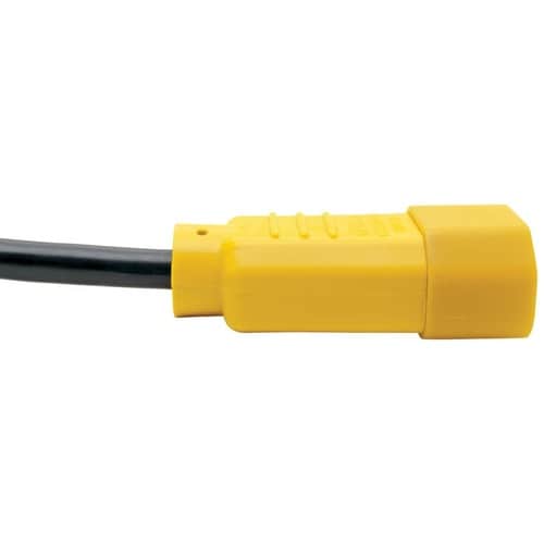 Tripp Lite 4ft Computer Power Cord Extension Cable C14 to C13 Yellow 1