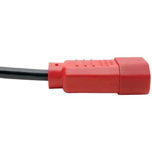Tripp Lite 4ft Computer Power Cord Extension Cable C14 to C13 Red 10A