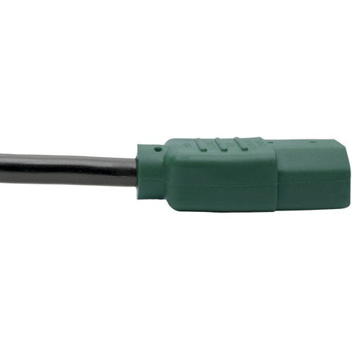 Câble d'extension d'alimentation pour ordinateur Tripp Lite 4 pieds C14 vers C13 Vert 10