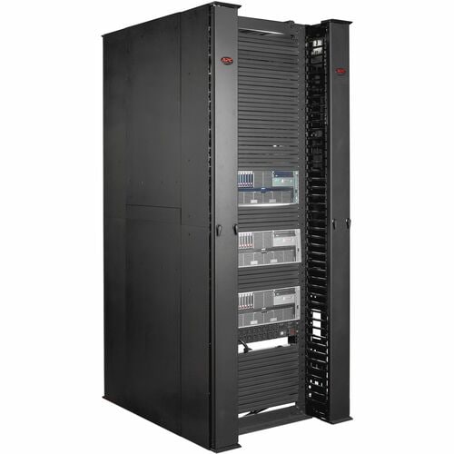 Organizador de cables APC by Schneider Electric - Organizador de cables - Negro - Altura de rack 1U - 1 paquete