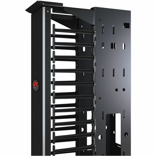 Organizador de cables APC by Schneider Electric - Organizador de cables - Negro - Altura de rack 1U - 1 paquete