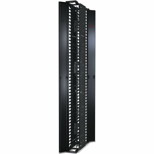 Gestionnaire de câbles APC by Schneider Electric - Noir - Hauteur rack 1U - 1 paquet