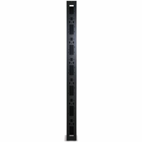 APC by Schneider Electric Cable Manager - Cable Manager - Black - 0U Rack Height - 1 Pack