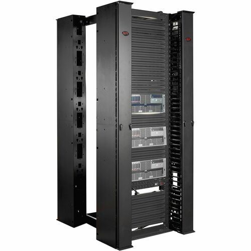 APC by Schneider Electric Cable Manager - Cable Manager - Black - 0U Rack Height - 1 Pack
