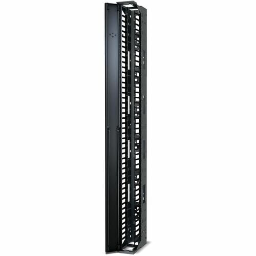 APC by Schneider Electric Cable Manager - Cable Manager - Black - 0U Rack Height - 1 Pack