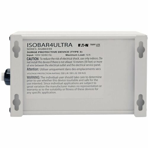 Tripp Lite Isobar 4 Outlet 120V Surge Suppressor - 4 x NEMA 5-15R - 1.