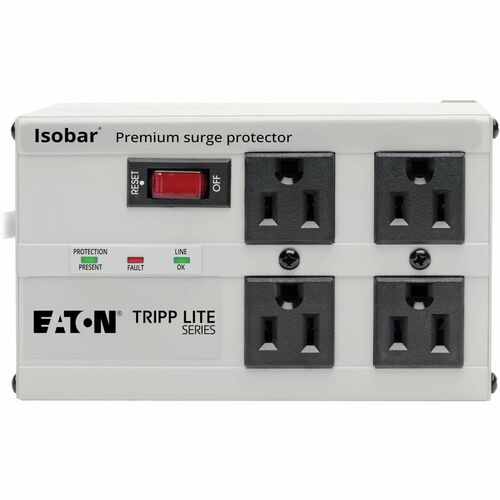 Tripp Lite Isobar 4 Outlet 120V Surge Suppressor - 4 x NEMA 5-15R - 1.