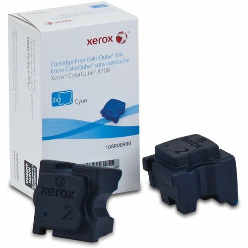 Bâtonnet d'encre solide Xerox - Cyan - 2/boîte
