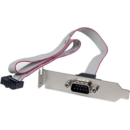 PLATE9M16LP 2PORT 16IN DB9 SERIAL PORT BRACKET TO 10PIN HEADER