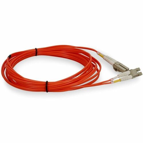 AddOn 1m Multi-Mode fiber (MMF) Duplex LC/LC OM1 Orange Patch Cable - Fiber Optic for Netw