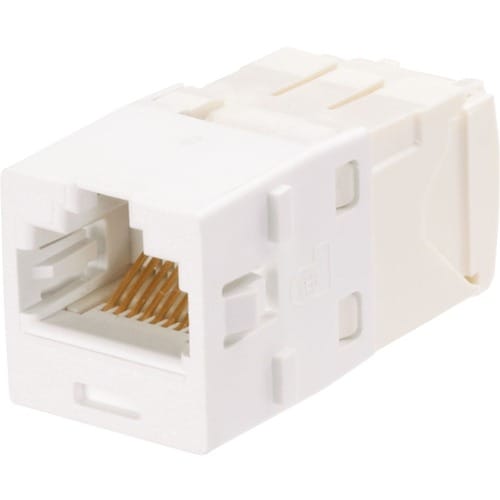 Conector de red Panduit - 1 - 1 x RJ-45 hembra de red - Blanco roto