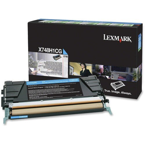 CYAN HIGH YIELD RETURN PGM TONER CARTRIDGE FOR X748 10K