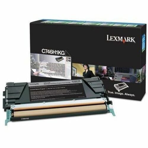 BLACK HIGH YIELD RETURN PGM TONER CARTRIDGE FOR C746 C748 12K