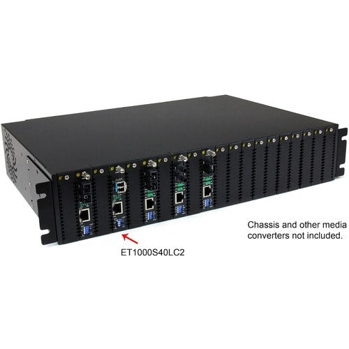 StarTech.com Convertidor de medios de fibra óptica monomodo Gigabit de 1000 Mbps LC 40 km