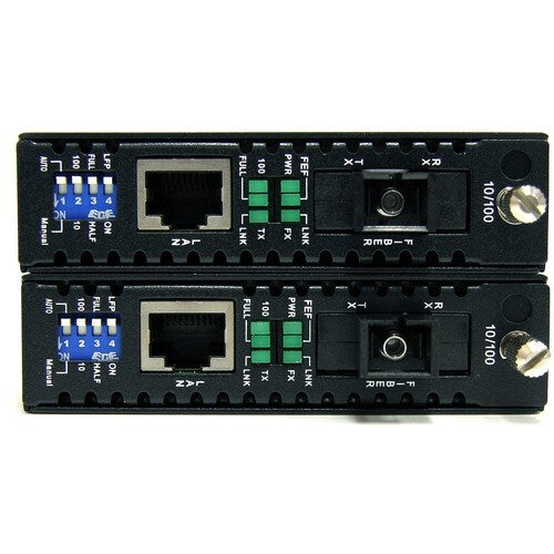 StarTech.com Kit Convertidor de Medios de Fibra Ethernet Monomodo WDM 10/100 Mbps SC 20 km