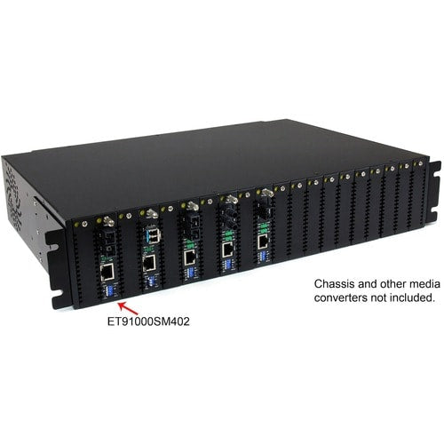 StarTech.com Convertidor de medios de fibra óptica monomodo Gigabit Ethernet SC 40 km - 1000 Mbps