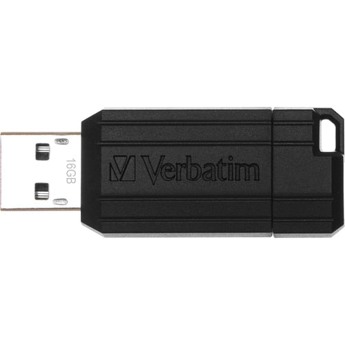 16GB PINSTRIPE USB FLASH DRIVE BLACK NR MULTI 10