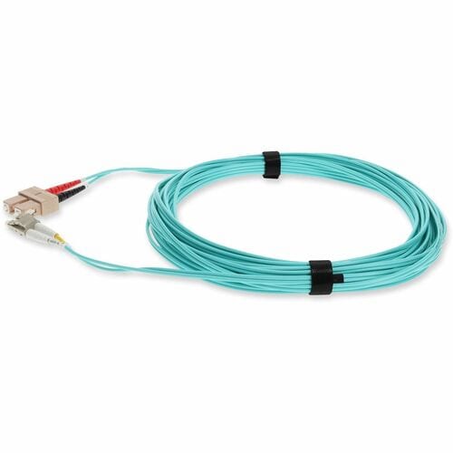 AddOn 5m Laser-Optimized Multi-Mode fiber (LOMM) Duplex SC/LC OM3 Aqua Patch Cab