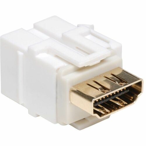 Tripp Lite HDMI Keystone Jack Snap-in Insert Module Coupler F/F White - 1 x HDMI Digital A