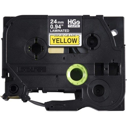 Ruban d'étiquettes Brother - Largeur 15/16" (23,88 mm) - Jaune - Paquet de 5