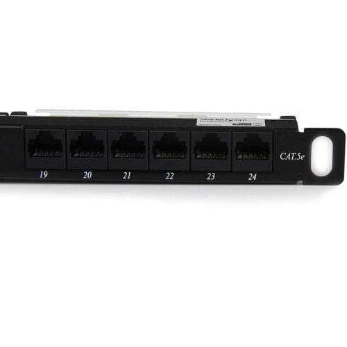 PANNEAU DE CONNEXION 24 PORTS 0,5U CAT5E RJ45 ENET MONTAGE EN RACKMOUNT PANNEAU DE CONNEXION 110