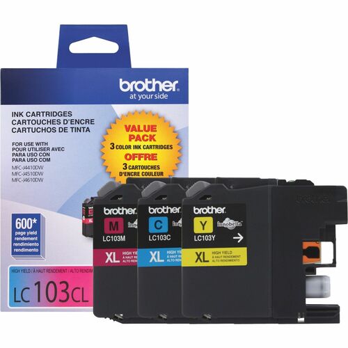 Cartouche d'encre LC1033PKS 3PK pour imprimantes MFC-.J4410DW/J4510DW/J4610DW/J471