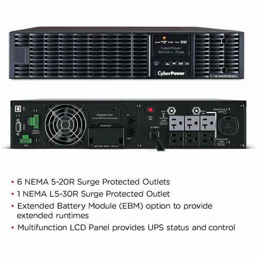 Cyber Power CyberPower UPS Systems OL3000RTXL2U Smart App Online - Ca