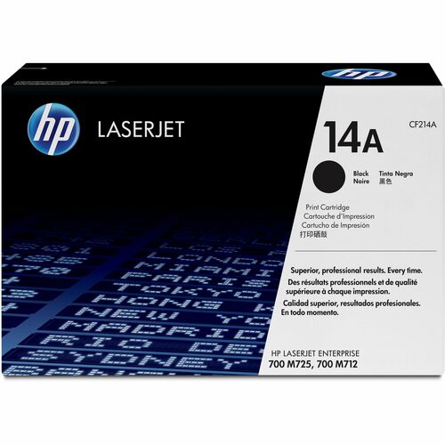 Cartouche de toner noir standard 14A pour imprimante LaserJet 700 MFP M712