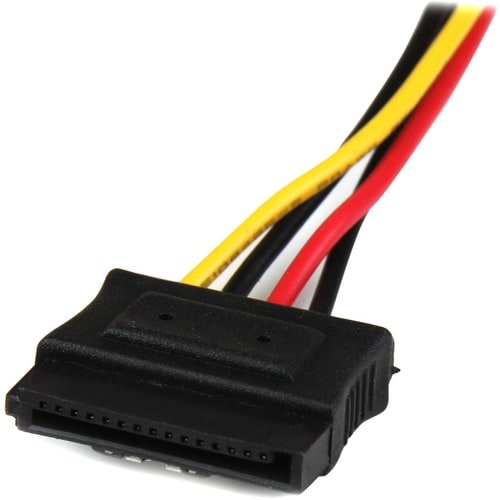 Star Tech.com 12in LP4 to 2x Latching SATA Power Y Cable Splitter Adapter