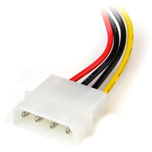 Star Tech.com 6in 4 Pin LP4 to Left Angle SATA Power Cable Adapter