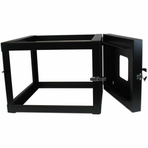 StarTech.com 4-Post 6U Hinged Wall-Mount Network Rack, 19" Open Frame