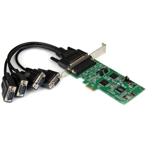 Tarjeta combinada PCI Express PCIe serie de 4 puertos StarTech.com: 2 x RS232, 2 x RS422/RS485