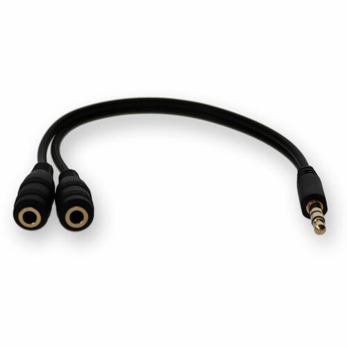 Adaptateur répartiteur pour casque audio stéréo AddOn 3,5 mm (1/8 po)